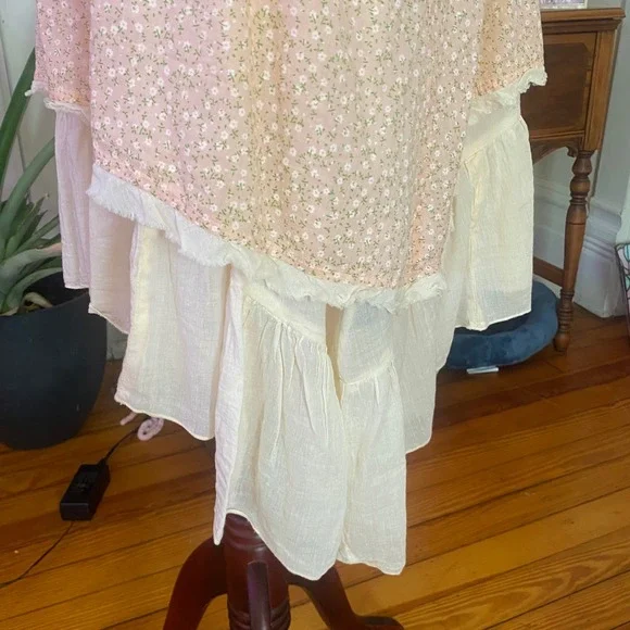 The Pyramid Collection dress Floral Ruffle  Lace  Shabby Chic Boho Layered XL - Picture 5 of 10